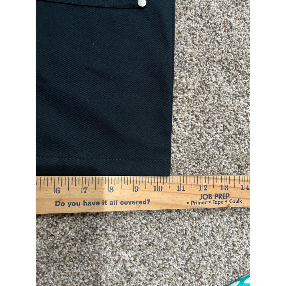 BoohooMAN Tall Relaxed Twill Carpenter Trousers Black Mens 40 - Picture 8 of 9
